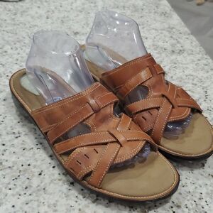 Dr. Scholl's Women’s Gel Cushion,  Leather Sandals,  Size 11